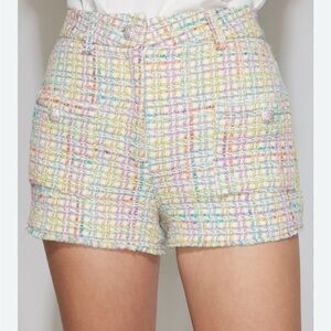 Rainbow Tweed Generation Love Diaz Shorts Sz 4 New With Tags